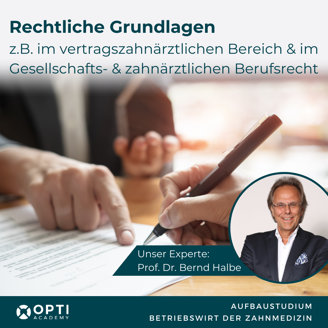 Aufbaustudium und Prüfung | Betriebswirt:in der Zahnmedizin